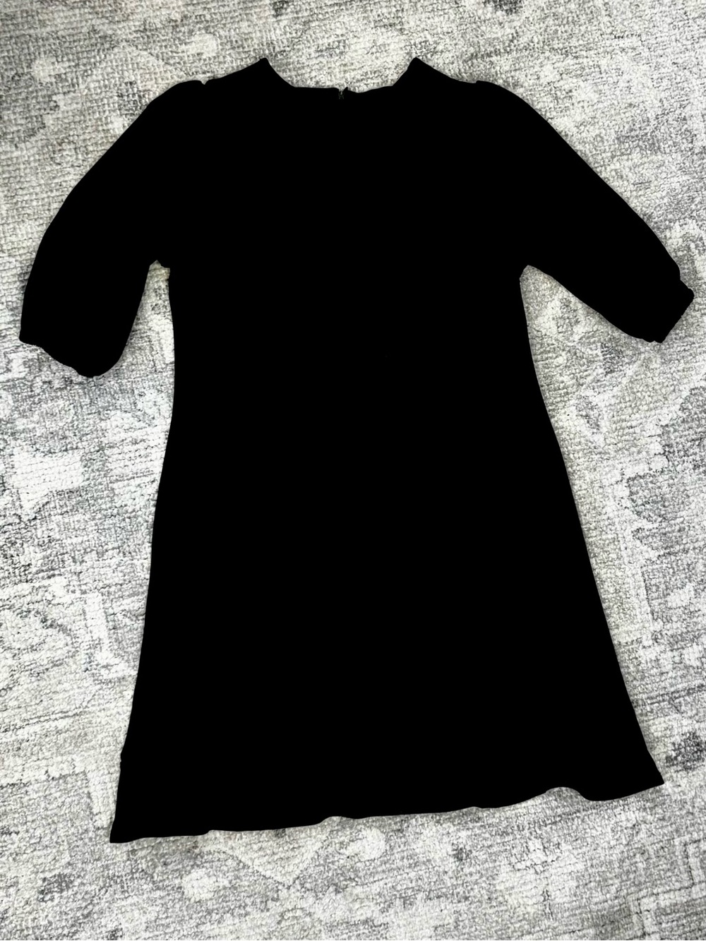 Classic Black Short-Sleeve Women's Dress